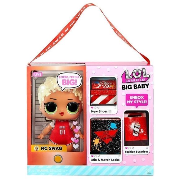 NEW!🔥 LOL Surprise BIG! Baby MC Swag 11 inch Large Doll with Colorful Su… - Picture 2 of 16